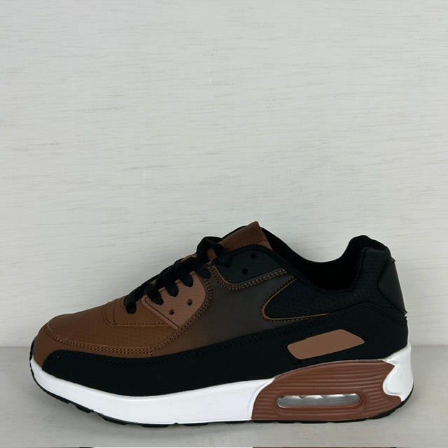 Gave air sneakers bruin zwart (Verkrijgbaar van maat 40 t/m maat 45)
