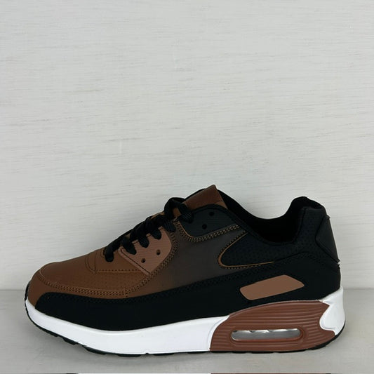 Gave air sneakers bruin zwart (Verkrijgbaar van maat 36 t/m maat 45)