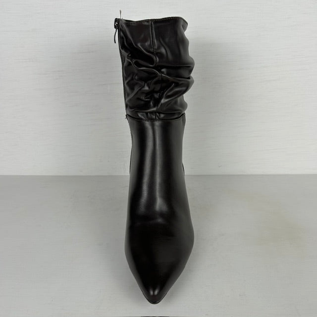 Leatherlook laarsjes met elegant design bruin
