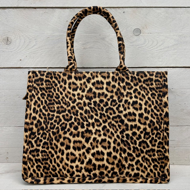 Trendy shopper panter camel