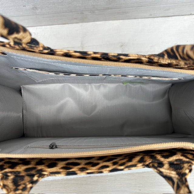 Trendy shopper panter camel