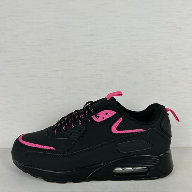 Gave air sneakers zwart roze