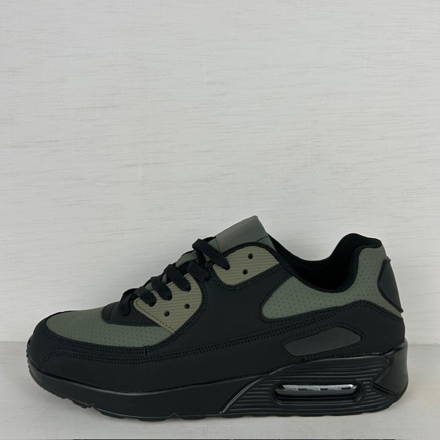 Air sneakers zwart groen (Verkrijgbaar van maat 40 t/m maat 45)