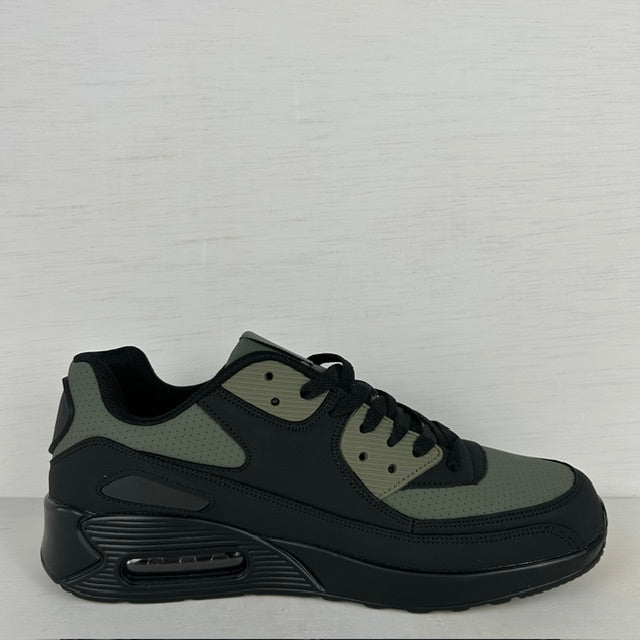 Air sneakers zwart groen (Verkrijgbaar van maat 40 t/m maat 45)
