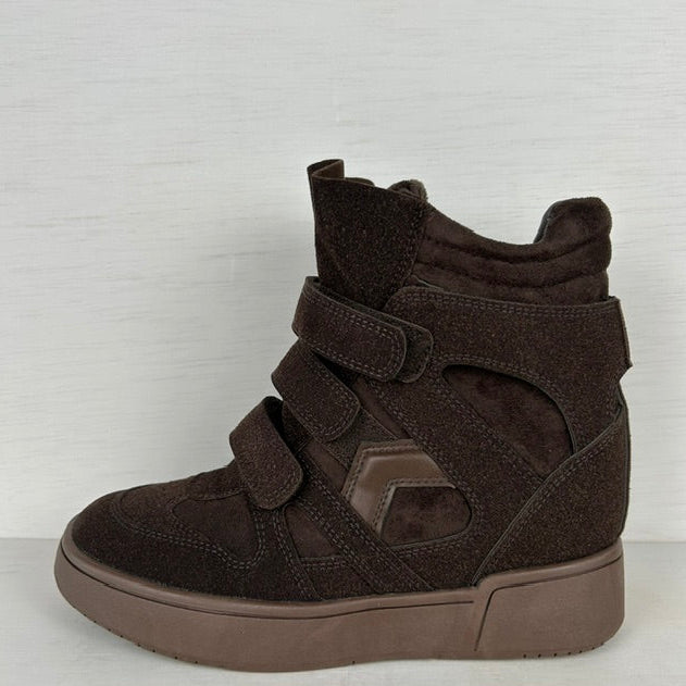 Trendy wedge sneakers bruin