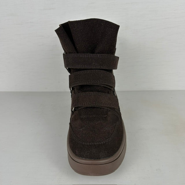 Trendy wedge sneakers bruin
