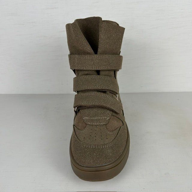 Trendy wedge sneakers khaki