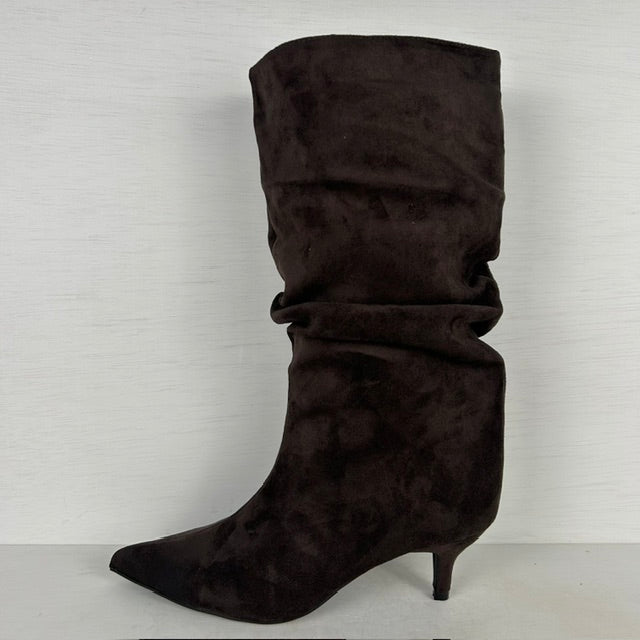 Trendy cowboylaarzen met naaldhakje bruin