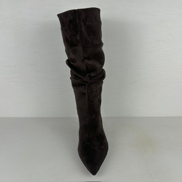 Trendy cowboylaarzen met naaldhakje bruin