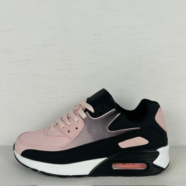 Air sneaker lichtroze zwart