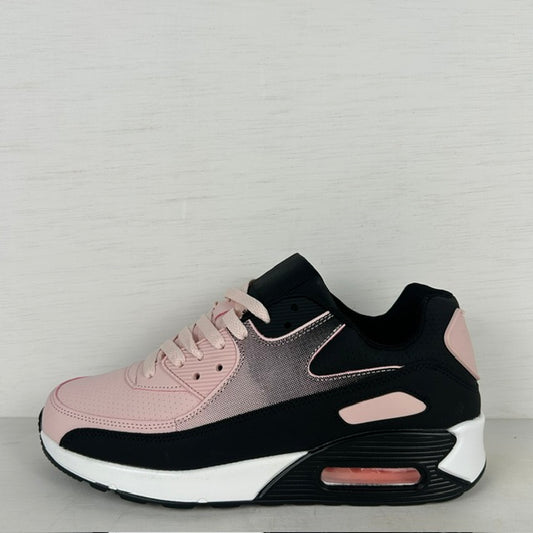 Air sneaker lichtroze zwart