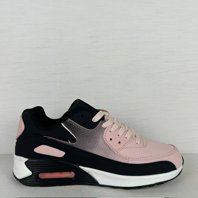Air sneaker lichtroze zwart