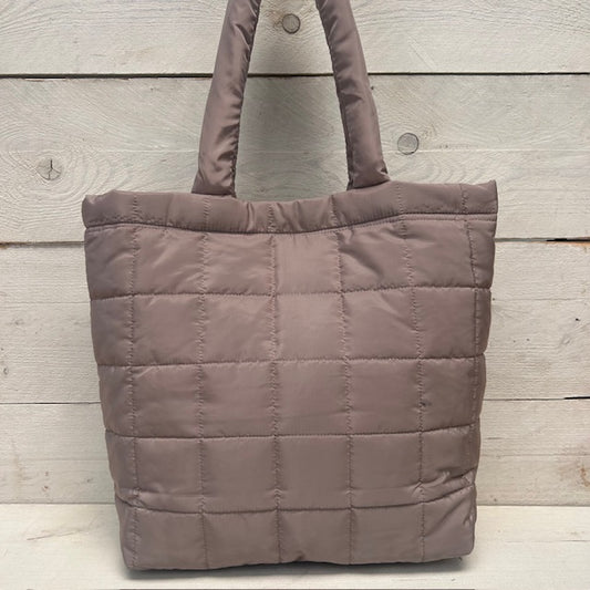 Padded shopper khaki