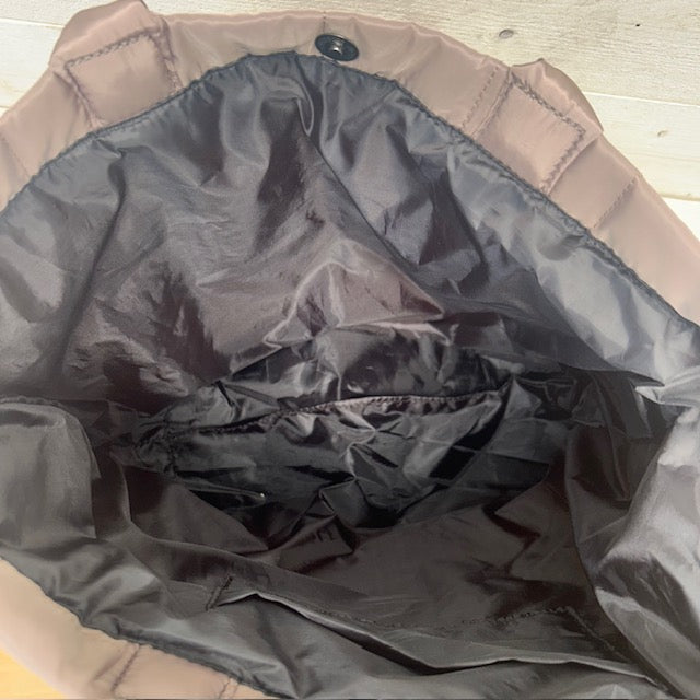 Padded shopper khaki