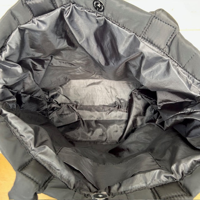 Padded shopper zwart