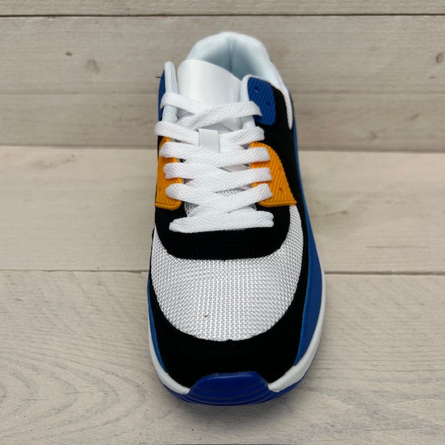 Air sneakers blauw oranje (verkrijgbaar van maat 40 t/m maat 45)
