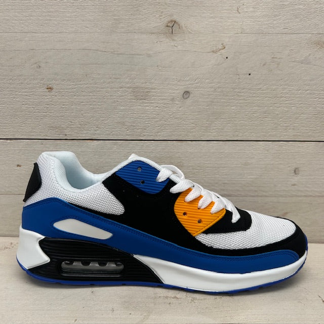 Air sneakers blauw oranje (verkrijgbaar van maat 40 t/m maat 45)