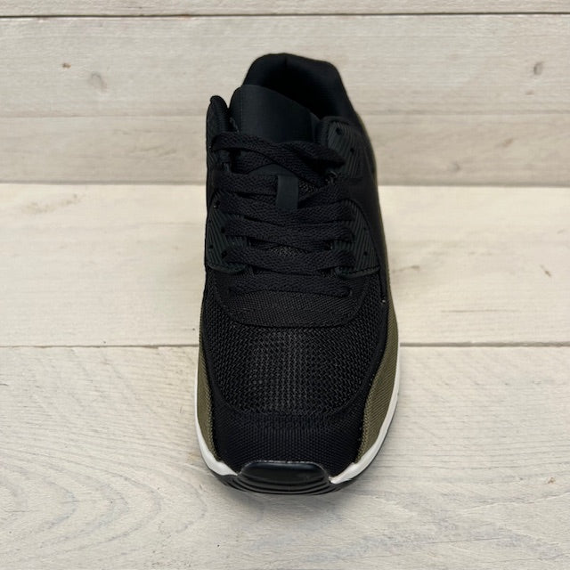 Air sneakers zwart donkergroen