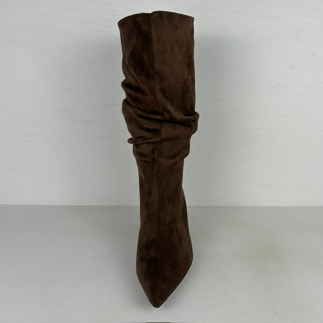 Trendy cowboylaarzen met naaldhakje bruin
