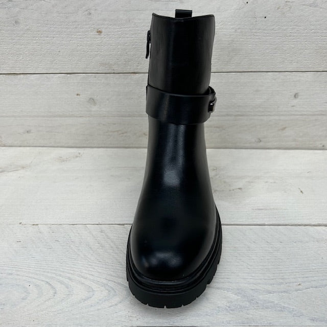 Stoere boots met metallic detail zwart