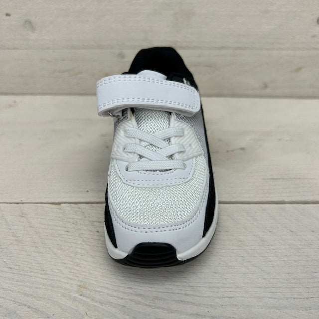 Kids leuke air sneakers wit zwart (maat 24 t/m maat 29)