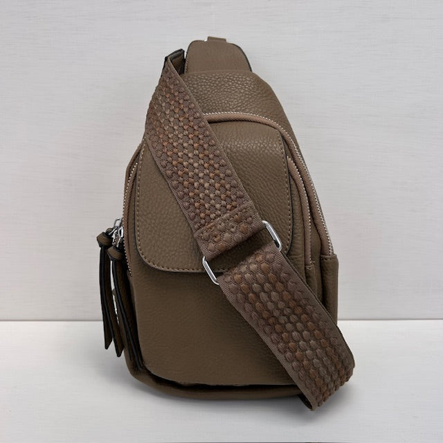 Crossbody tasje khaki