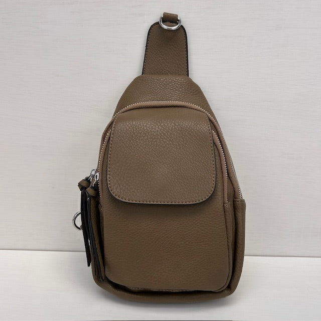 Crossbody tasje khaki