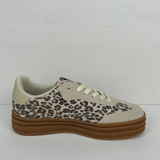Retro sneakers met leuk design panter