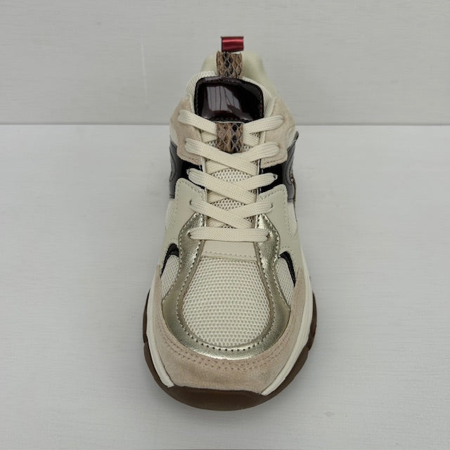 Posh by Poelman gigi sneakers brown with combination