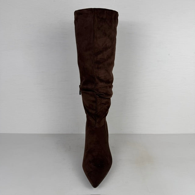 Geweldige slouchy laarzen met naaldhakje bruin