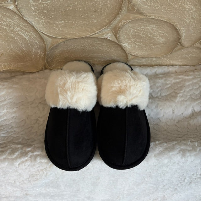 Cozy pantoffels zwart