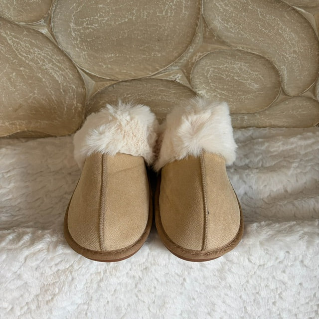 Cozy pantoffels beige