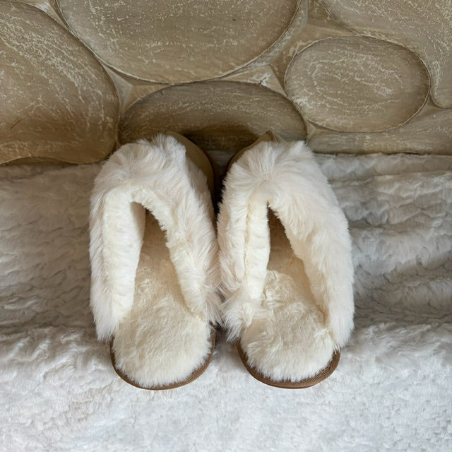 Cozy pantoffels beige