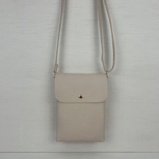 Basic telefoontasje beige