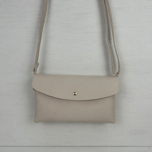 Basic schoudertasje beige