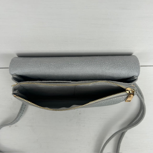 Basic schoudertasje zilver