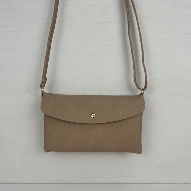 Basic schoudertasje khaki