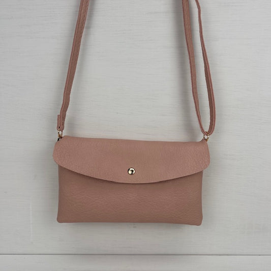 Basic schoudertasje roze