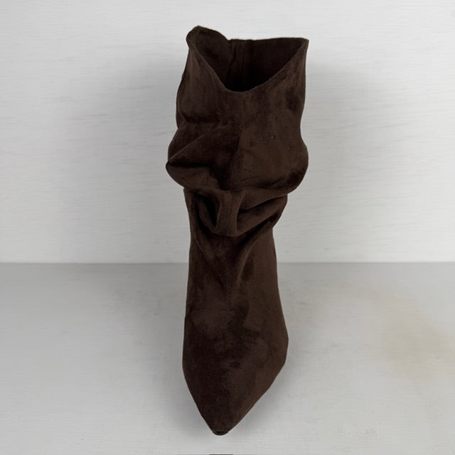 Trendy laarzen met slouchy design bruin