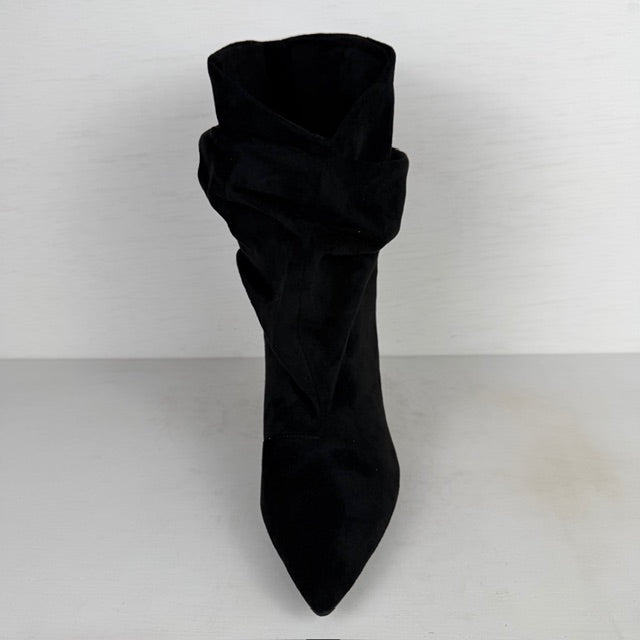 Trendy laarzen met slouchy design zwart