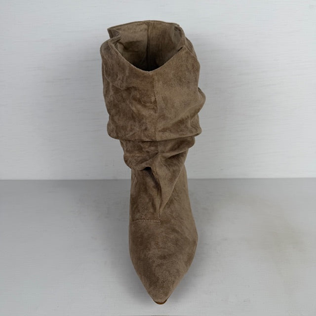 Trendy laarzen met slouchy design khaki