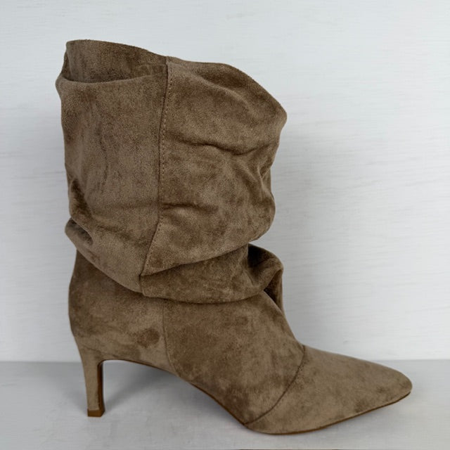Trendy laarzen met slouchy design khaki