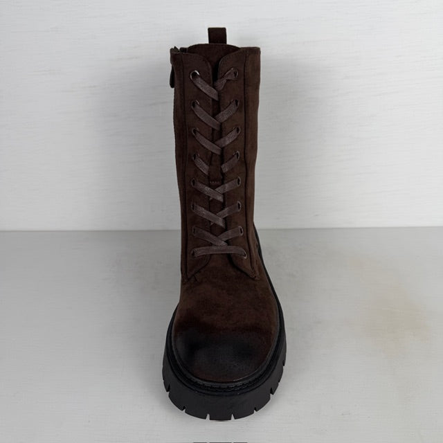 Gave veterboots met leuk design bruin