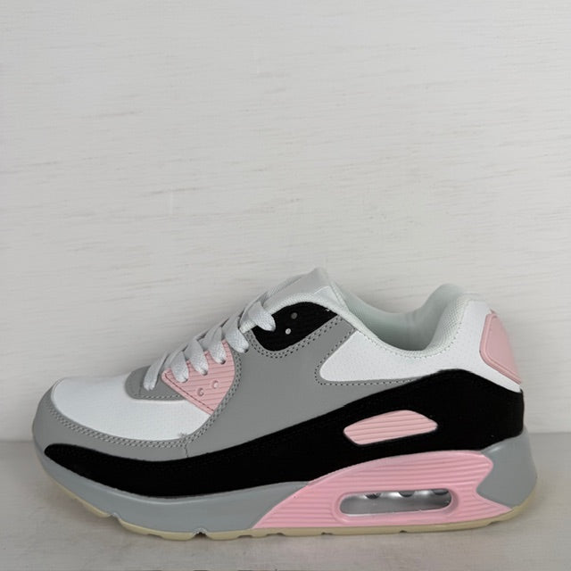 Leuke air sneakers roze grijs