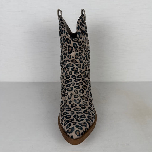 Leuk cowboylaarsje met print leopard