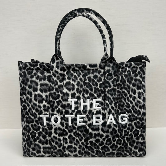 The tote bag panter grijs