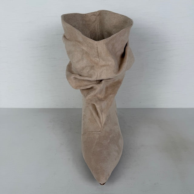 Trendy laarzen met slouchy design beige