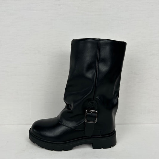 Kids stoere boots zwart (maat 28 t/m maat 35)