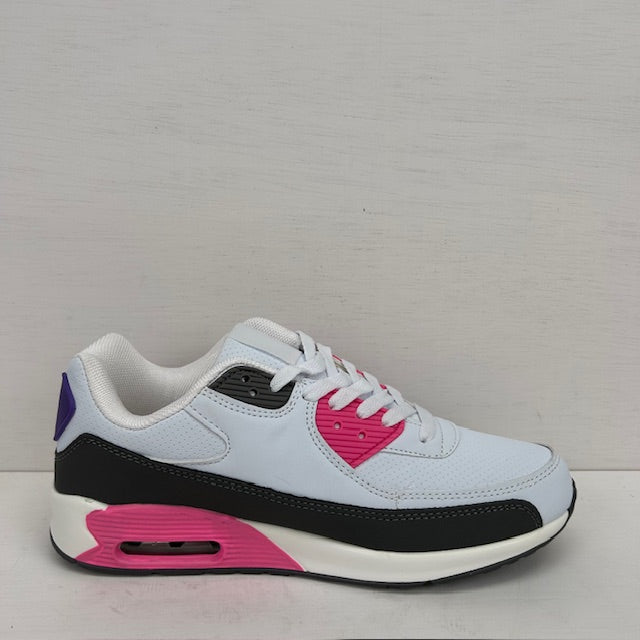 Air sneakers grijs wit paars
