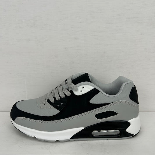 Air sneakers grijs zwart wit (maat 36 t/m 45)
